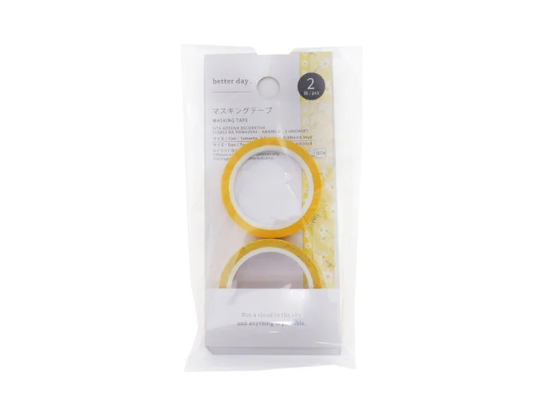 - Dog heart rate monitoring collarMasking Tape - Spring Flower - Yellow - 2pcs -