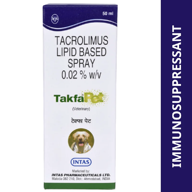 ---Intas Takfa Pet Spray (Tacrolimus) for Dogs (50ml)