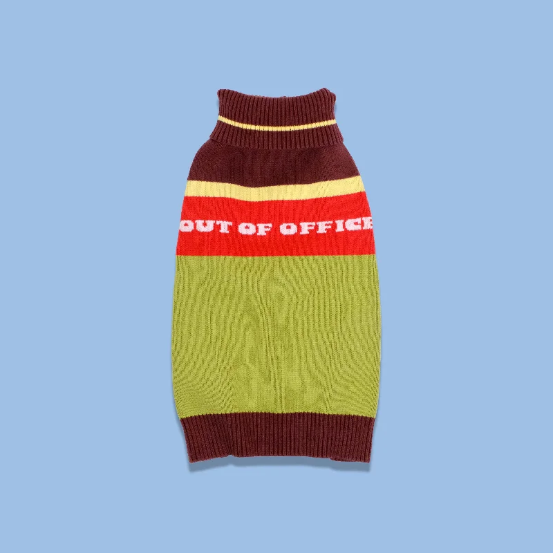 - Postoperative pet anti-licking Elizabethan collarOut Of Office Knitted Dog Jumper