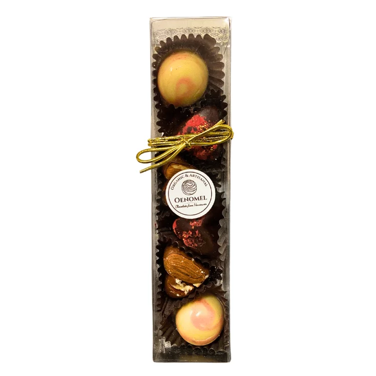 - Organic cotton dog bibsOenomel BonBon de Amour 6 piece Chocolate Box Set - 80g
