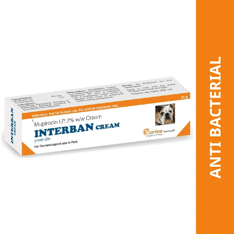 - Remote interactive pet feederCorise Interban (Mupirocin) Cream for Dogs & Cats (20g) - Remote interactive pet feederCorise Interban (Mupirocin) Cream for Dogs & Cats (20g)