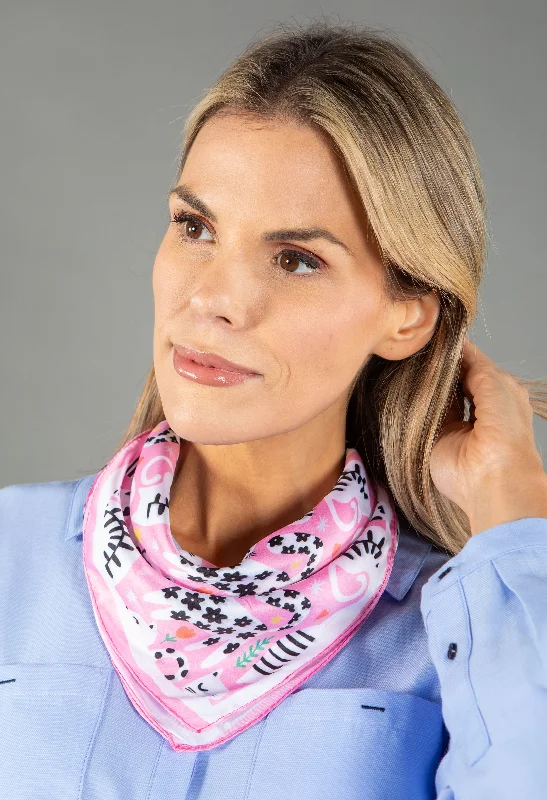 ---Cat Print Neck Scarf