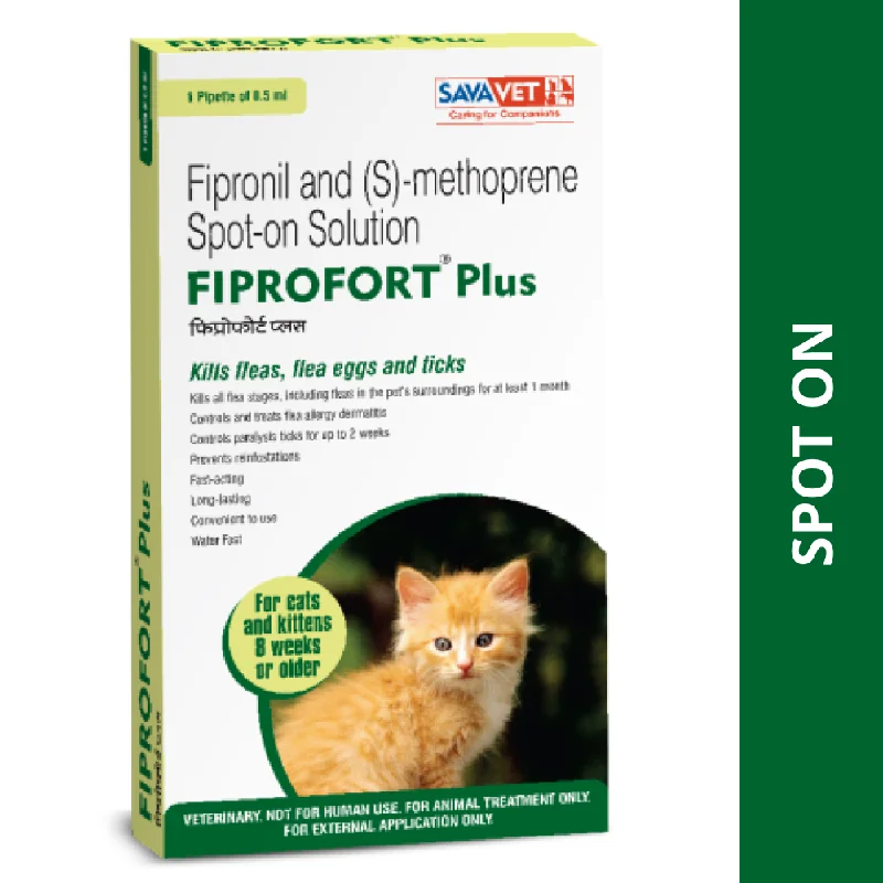 - Dog disposable foam shower gelSavavet Fiprofort Plus (Fipronil) Tick and Flea Control Spot On for Cats