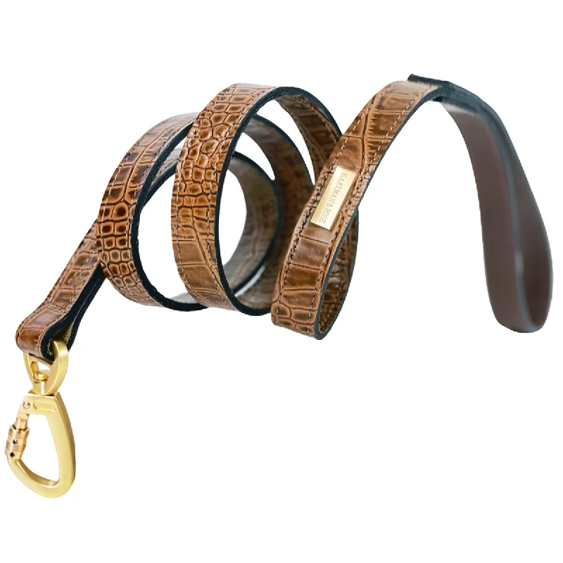  . **Cat nest winter warmth**Cayman Collection Dog Leash Rich Brown