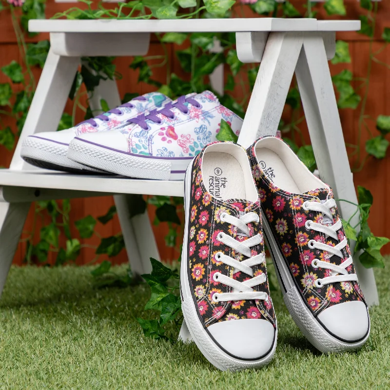 - Pet monitor with cameraPaw Print Canvas Slip-On Sneakers
