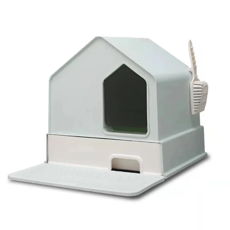 - Custom pet birthday cakePetwiz Enclosed Cat Litter Box House – Green