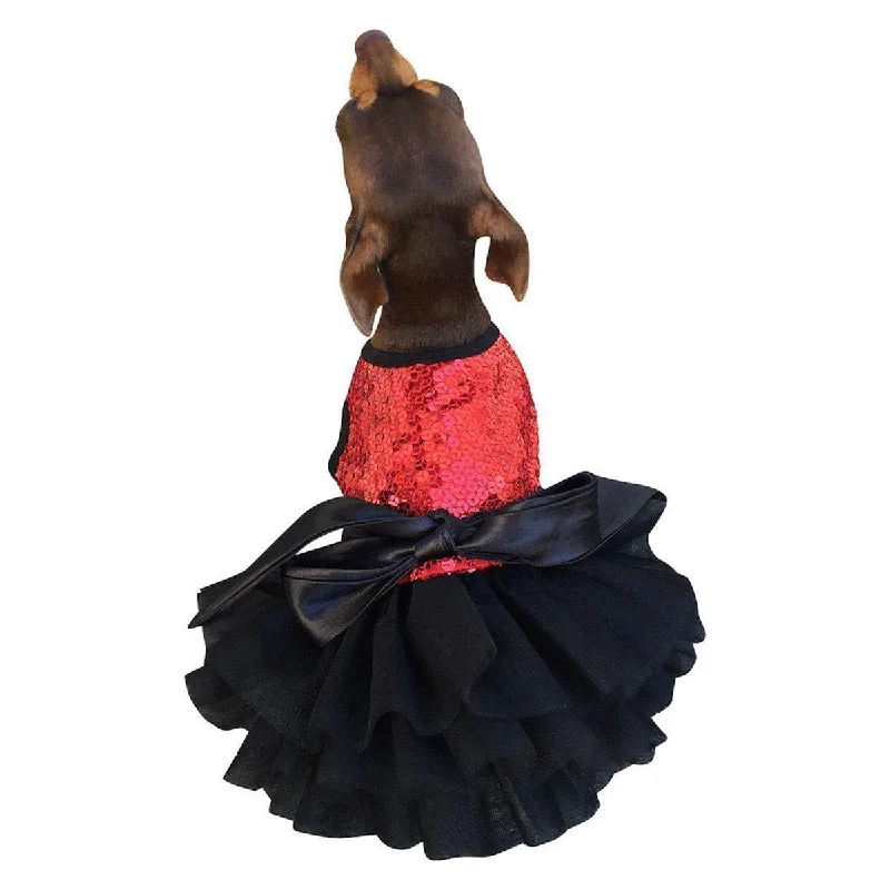 Small dog clothesFufu Tutu Dog Dress Red Vixen