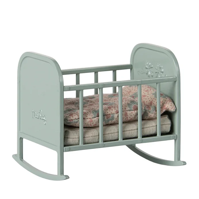 ---Maileg Furniture MY - Cradle Mint Blue