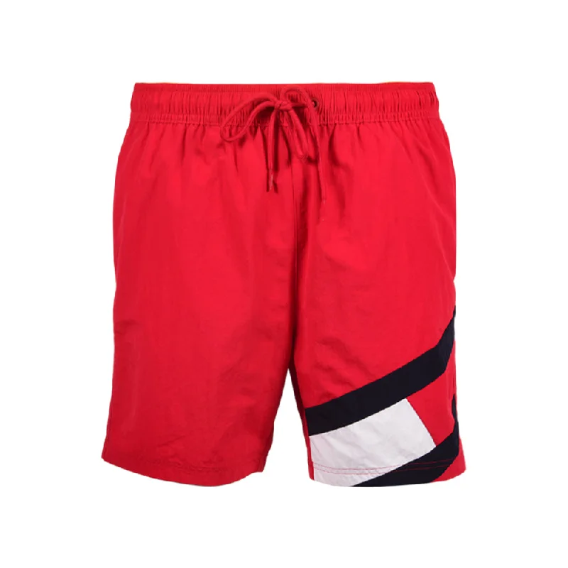 ---TH MEN SWIMMING SHORTS 78J8442-640 RED M (IR)
