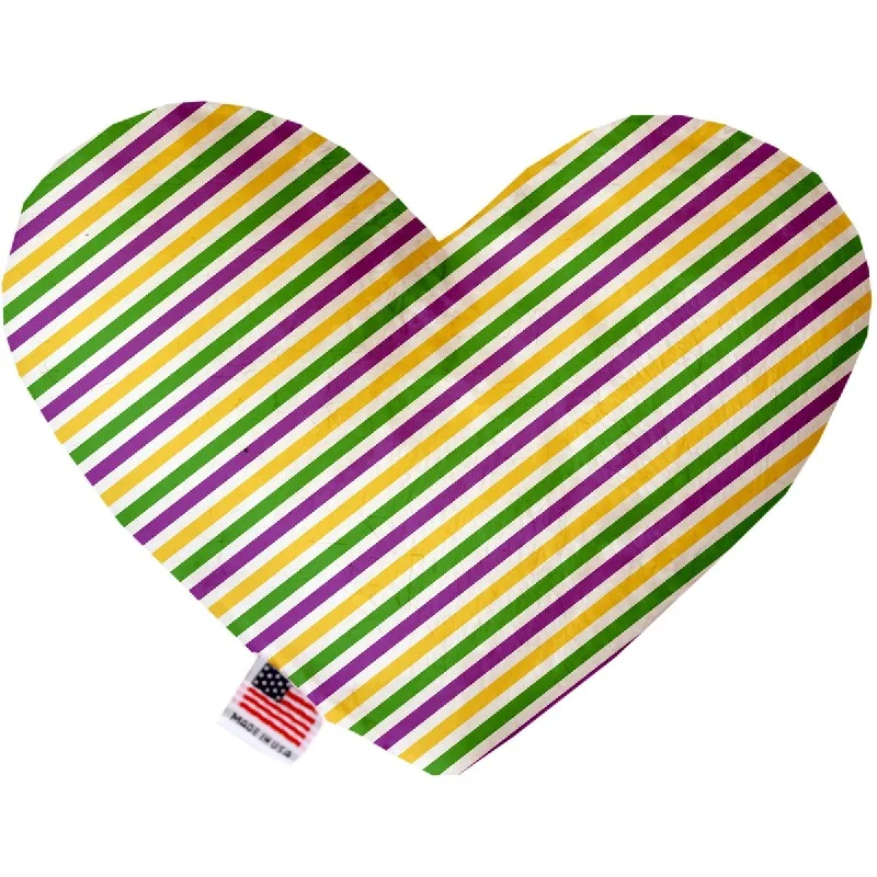 - Toys suitable for multi-pet familiesHeart Dog Toy Mardi Gras Stripes