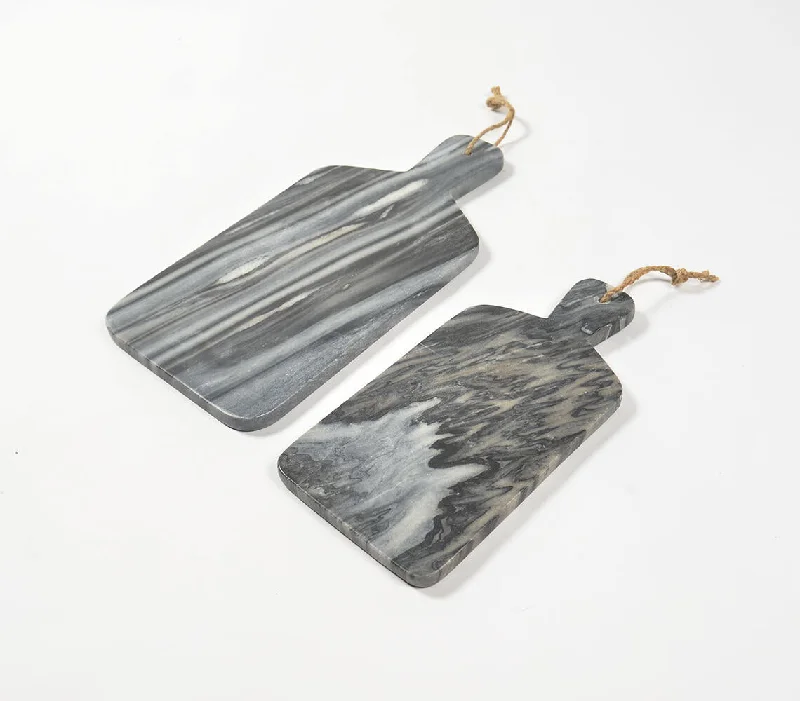 - Chinchilla cooling ice nest ceramic plateGrey Marble cheese boards (set of 2)