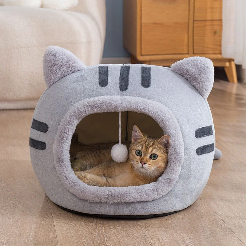 - Pet water dispenser UV sterilization versionCute Cat Head Pet Cave