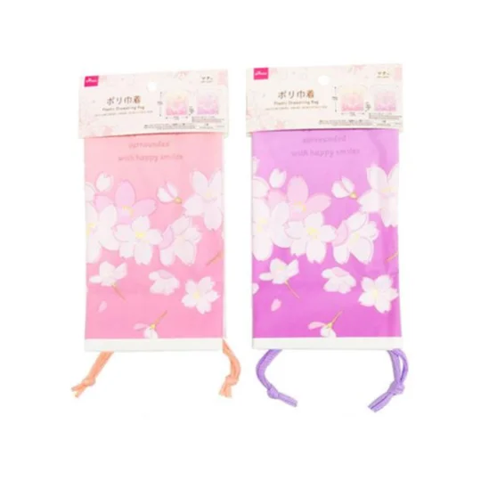 - Cat anti-jump window safety netPlastic Drawstring Bag - Double layer - Cherry Blossom - 1.47ft X 1.21ft X 3.93in - 45cm X 37cm X 10cm