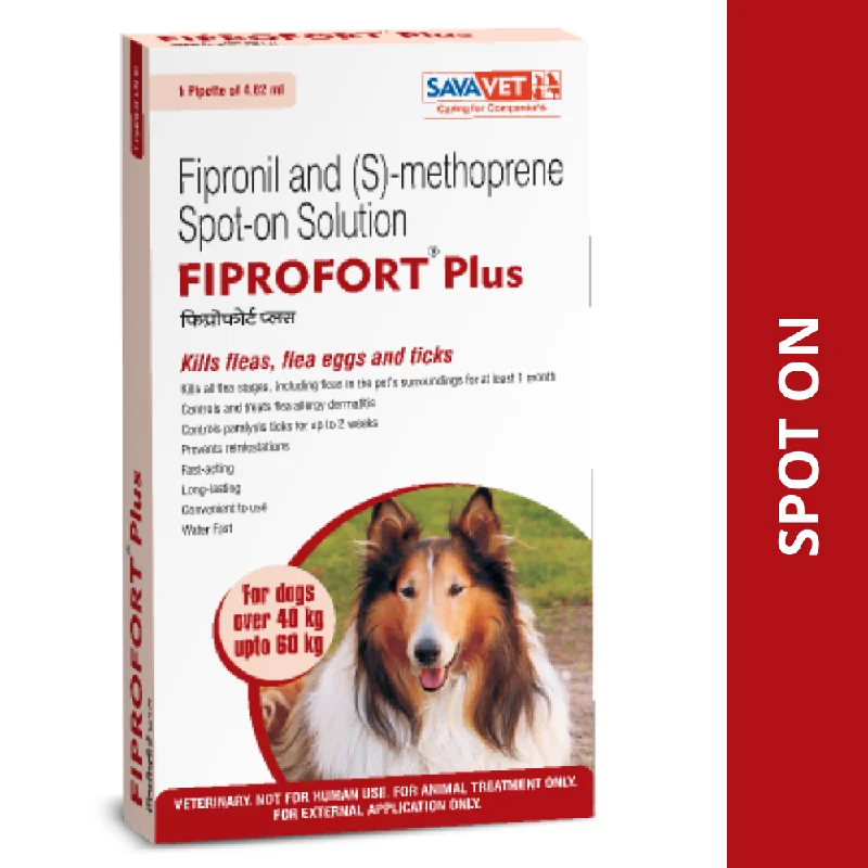 - Foldable and portable cat bagSavavet Fiprofort Plus (Fipronil) Tick and Flea Control Spot On for Dogs