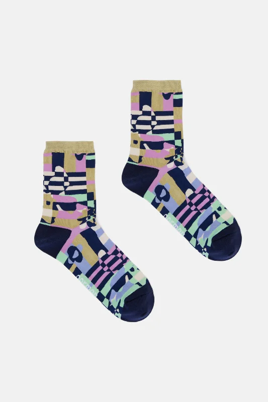 - Organic cotton dog bibsTropic Check Socks