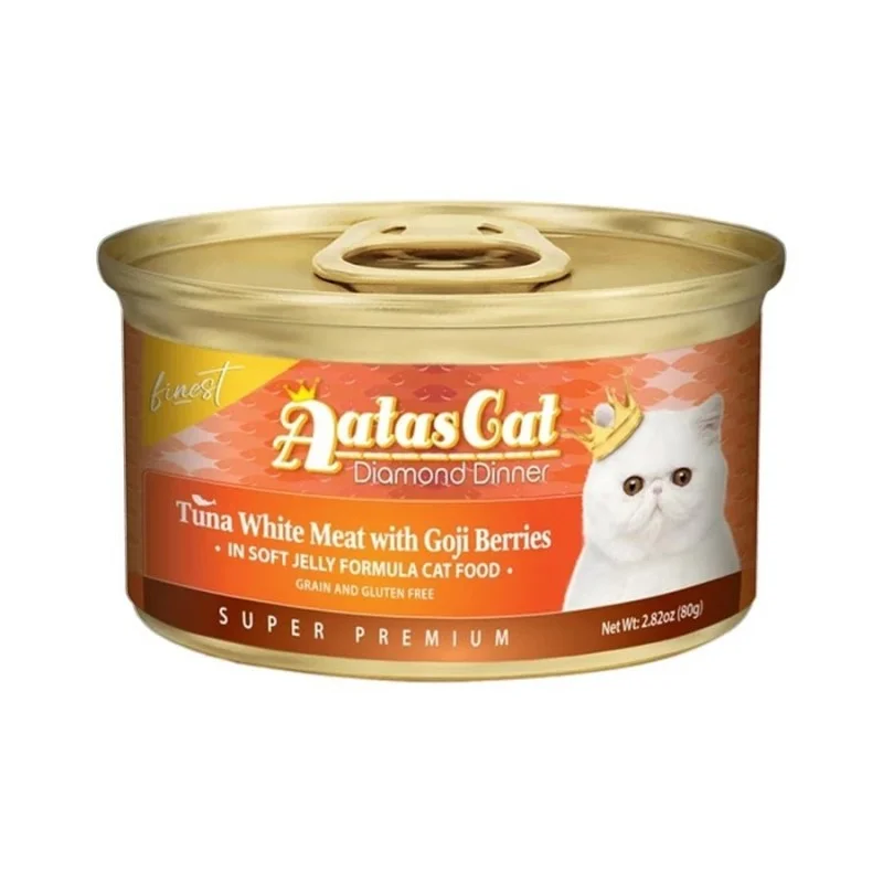 - Cat food nutritional analysis Aatas Cat Diamond Dinner Tuna White Meat With Goji Berries In Soft Jelly Canned Cat Food - Cat food nutritional analysis Aatas Cat Diamond Dinner Tuna White Meat With Goji Berries In Soft Jelly Canned Cat Food
