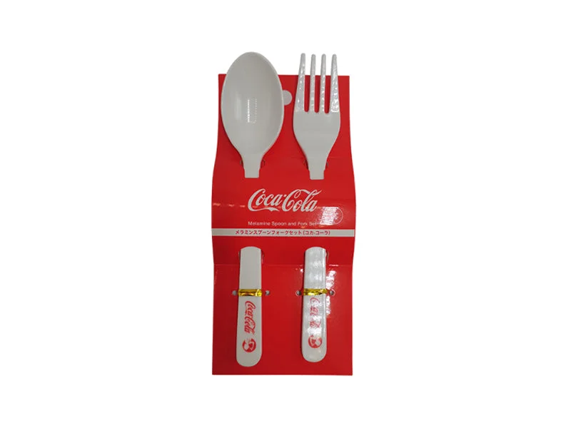 - Dog anti-slip matMelamine Spoon and Fork Set - COCA-COLA -AS1 - Red -