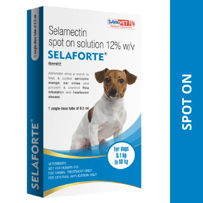 - Dog anti-slip matSavavet Selaforte (Selamectin) Tick and Flea Control Spot On for Dogs