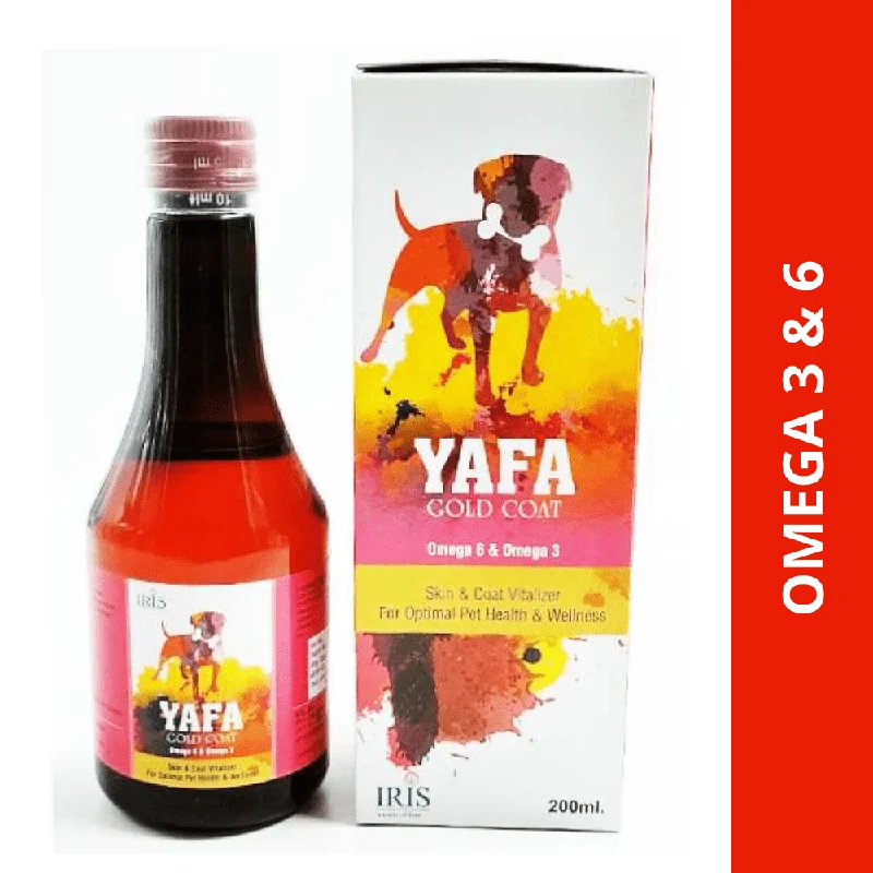 - Winter warm clothes for short-haired dogsIris Yafa Gold Coat Omega 3 + 6 Syrup for Dogs and Cats (200ml)