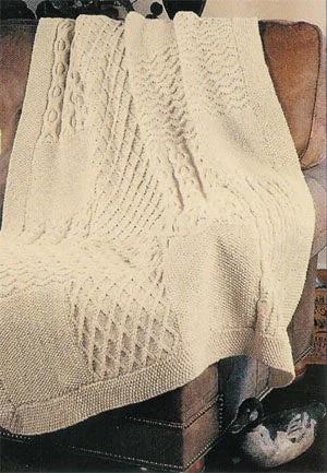 - Deodorizing cat litter tofu litterAran Knit Sampler Afghan (Knit)