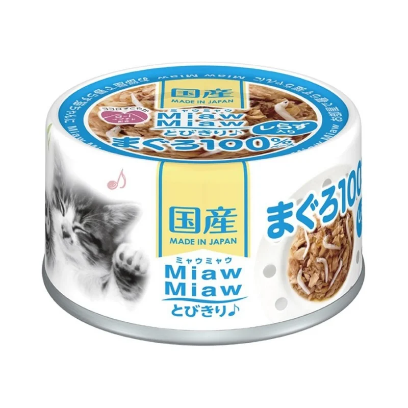    - Chicken flavor cat food  Aixia Miaw Miaw Tuna/whitebait