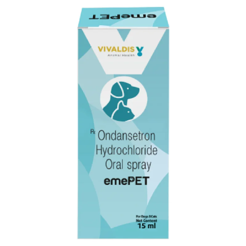 - Automatic induction pet water dispenserVivaldis Emepet Oral Spray (Ondansetron) for Dogs & Cats (15ml) - Automatic induction pet water dispenserVivaldis Emepet Oral Spray (Ondansetron) for Dogs & Cats (15ml)
