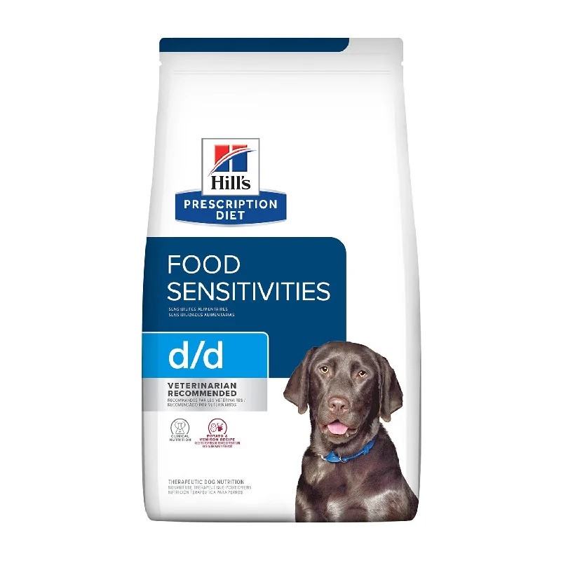 - Hypoallergenic dog foodHill's Prescription Diet D/D Skin / Food Sensitivities Dry Dog Food 7.98kg