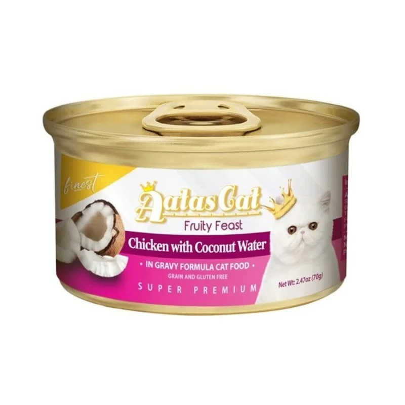 - Cat food for picky eaters Aatas Cat Fruity Feast Chicken With Coconut Water In Gravy Canned Cat Food - Cat food for picky eaters Aatas Cat Fruity Feast Chicken With Coconut Water In Gravy Canned Cat Food