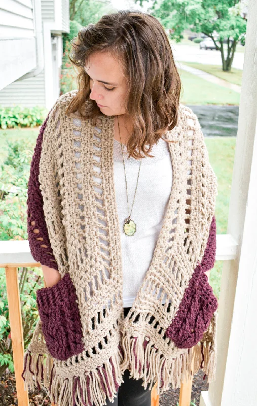 - Postoperative pet anti-licking Elizabethan collarPocket Shawl (Crochet) - Version 3