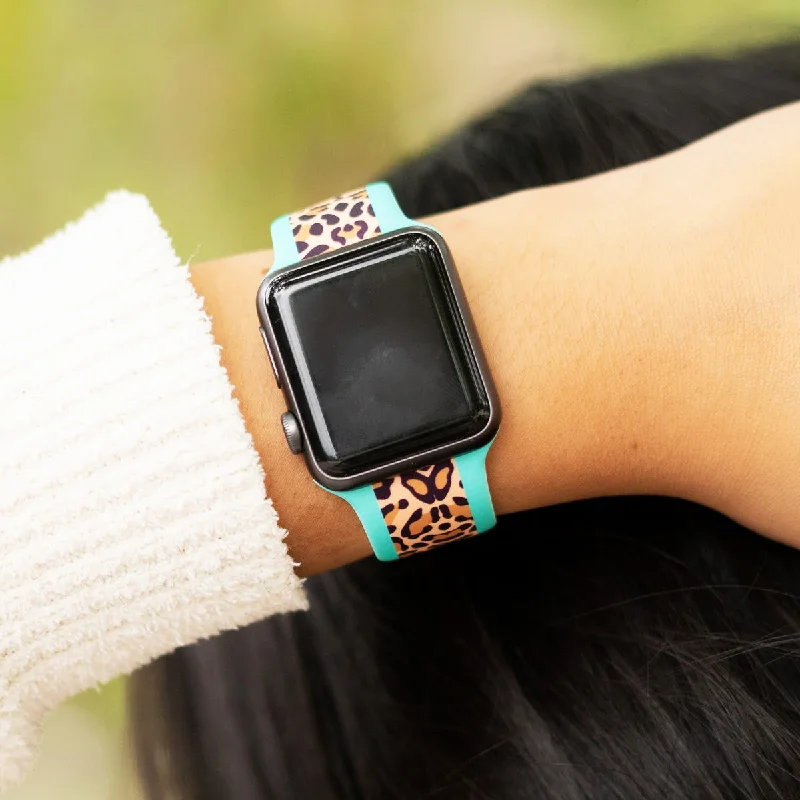 - Organic cotton dog bibsMint Leopard Watch Band