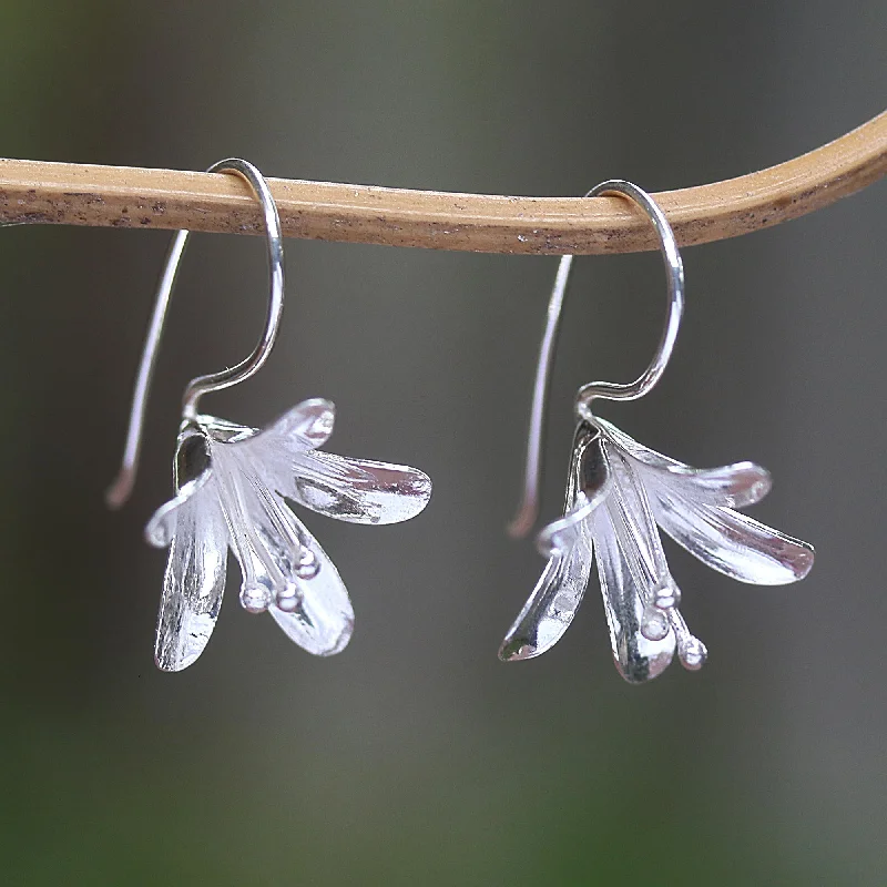 - Cat hair ball removal and hair removal creamEarly Bloom Polished Sterling Silver Flower Drop Earrings - Cat hair ball removal and hair removal creamEarly Bloom Polished Sterling Silver Flower Drop Earrings