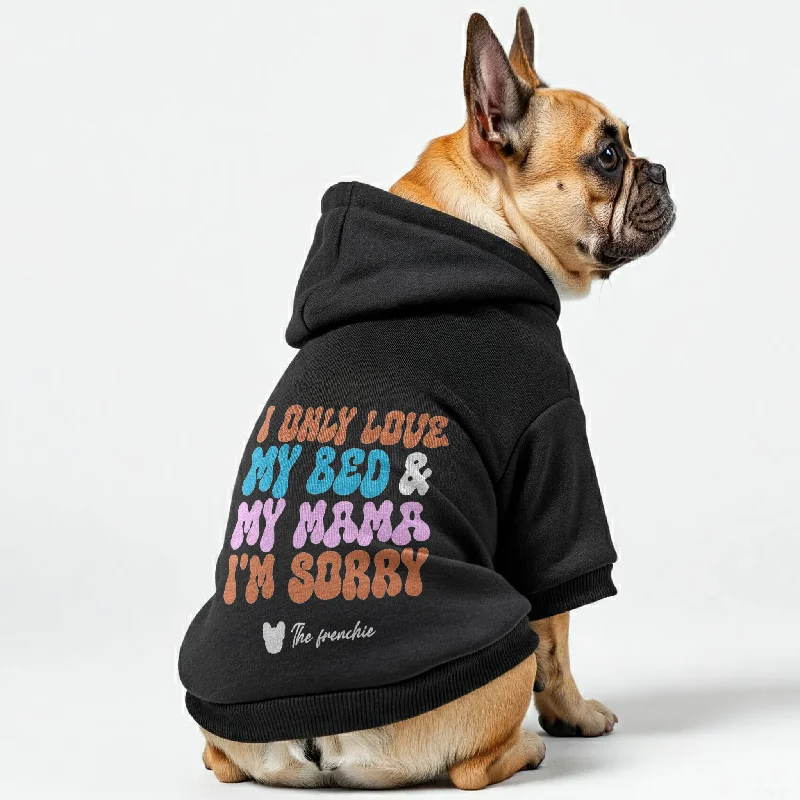 - Winter warm clothes for short-haired dogsi only love - Personalized French Bulldog Hoodies with Funny Quotes – Stylish, Cozy, and Premium 100% Cotton - Winter warm clothes for short-haired dogsi only love - Personalized French Bulldog Hoodies with Funny Quotes – Stylish, Cozy, and Premium 100% Cotton