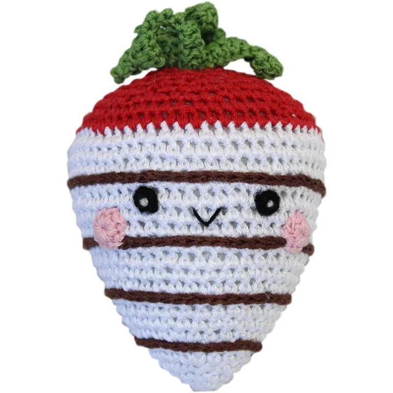 - Pet toy DIY tutorialsWhite Chocolate Strawberry Organic Cotton Dog Toy
