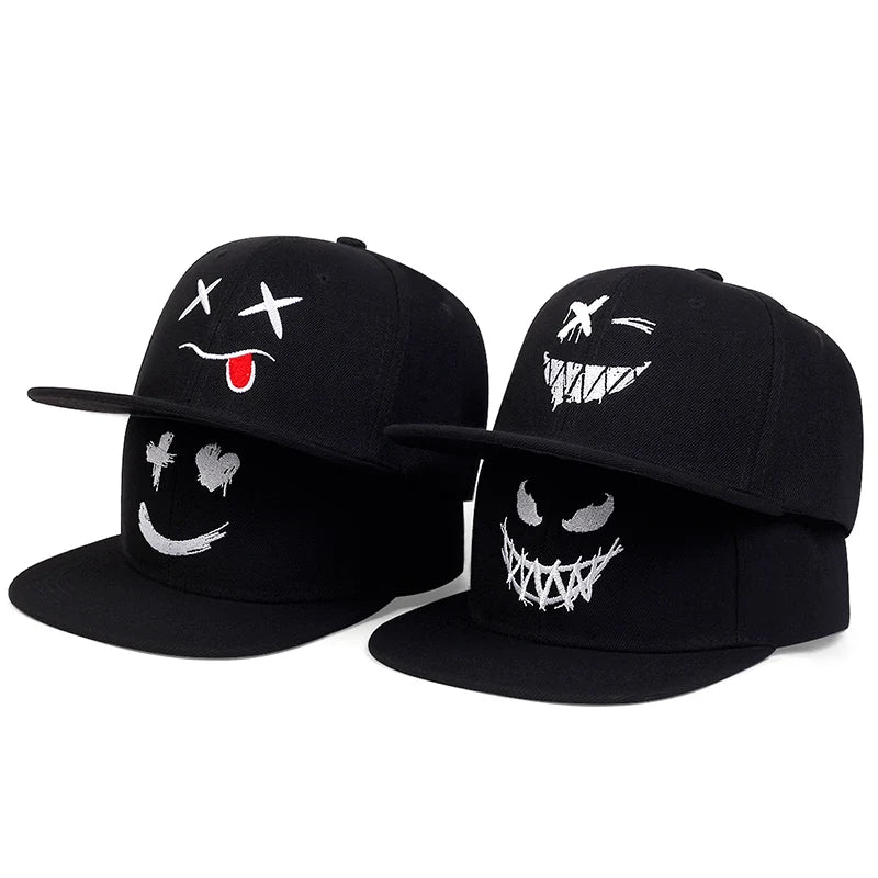 - Custom pet birthday cakeMen's One-Piece Unisex Smiling Face Embroidered Hip Hop Hat, Adjustable for Outdoor Sun Protection, Leisure Wear for Spring, Autumn, Travel, and Beach Vacations. - Custom pet birthday cakeMen's One-Piece Unisex Smiling Face Embroidered Hip Hop Hat, Adjustable for Outdoor Sun Protection, Leisure Wear for Spring, Autumn, Travel, and Beach Vacations.