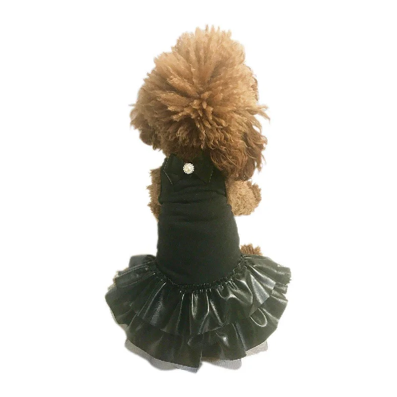 Pet fashion clothesSweet Coco Pleather Dog Dress