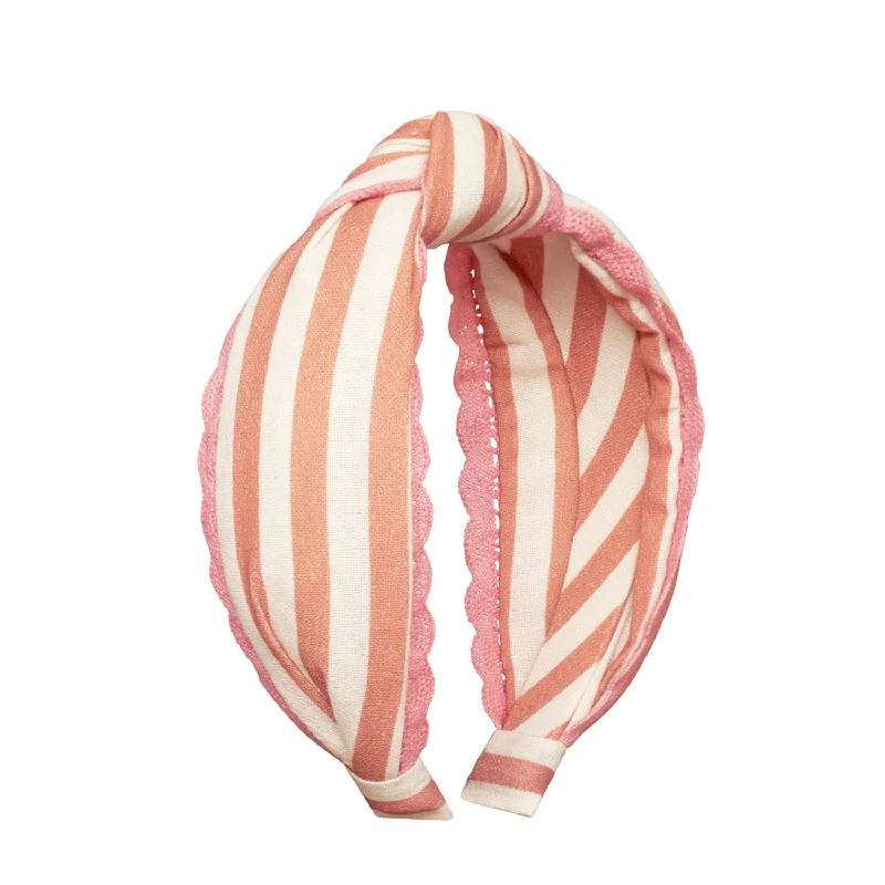 - Pet fence foldable indoorStripy Scallop Knotted Headband