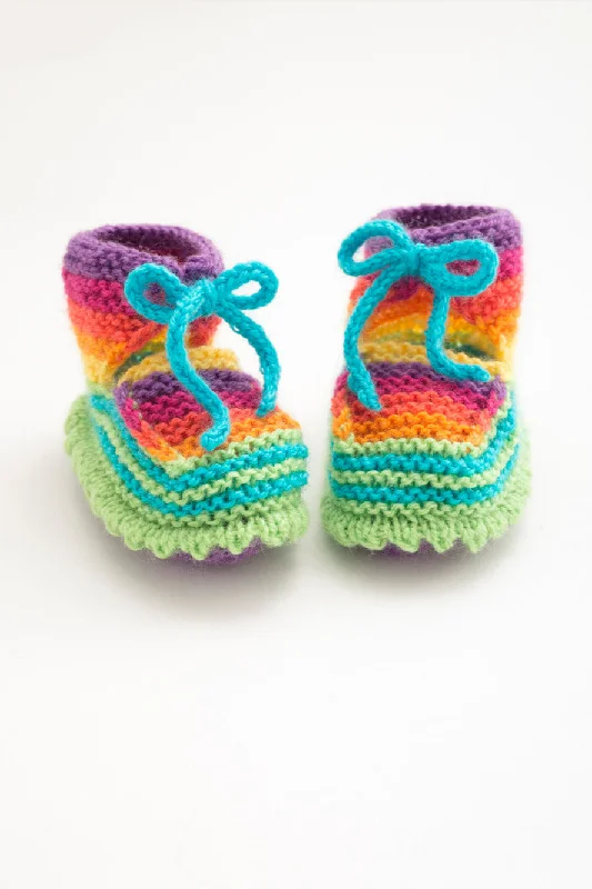  -Anti-slip claw protection raincoat FOR dogsRainbow Booties (Knit)