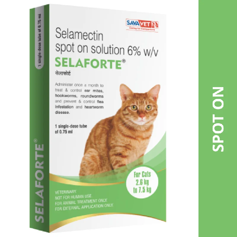 - Pet monitor with cameraSavavet Selaforte (Selamectin) Tick and Flea Control Spot On for Cats