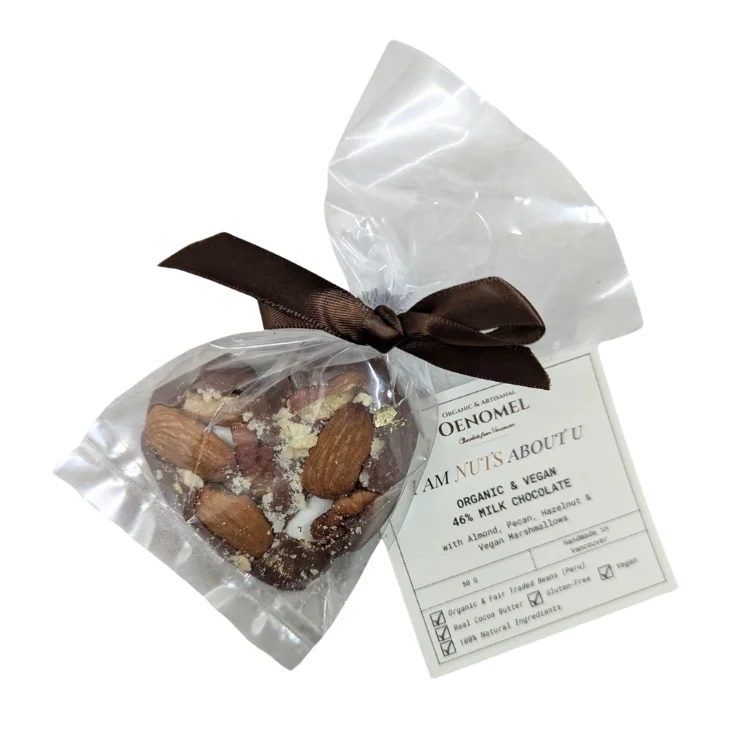 ---Oenomel I Am Nuts About U Milk Chocolate Heart - 50g