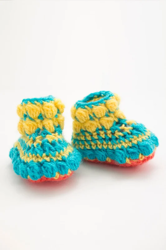- Car dog seat beltPuff Stitch Booties (Crochet)