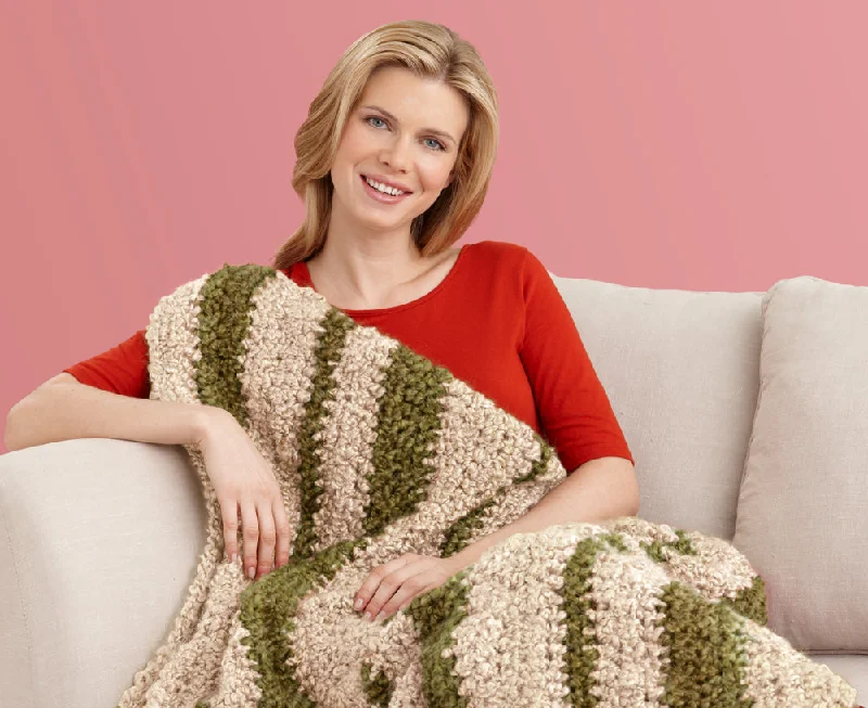 - Organic cotton dog bibsStriped Throw Pattern (Crochet)