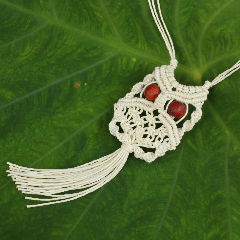 - Pregnant cat delivery room warming boxWhite Owl Handcrafted Thai Macrame Bird necklace - Pregnant cat delivery room warming boxWhite Owl Handcrafted Thai Macrame Bird necklace