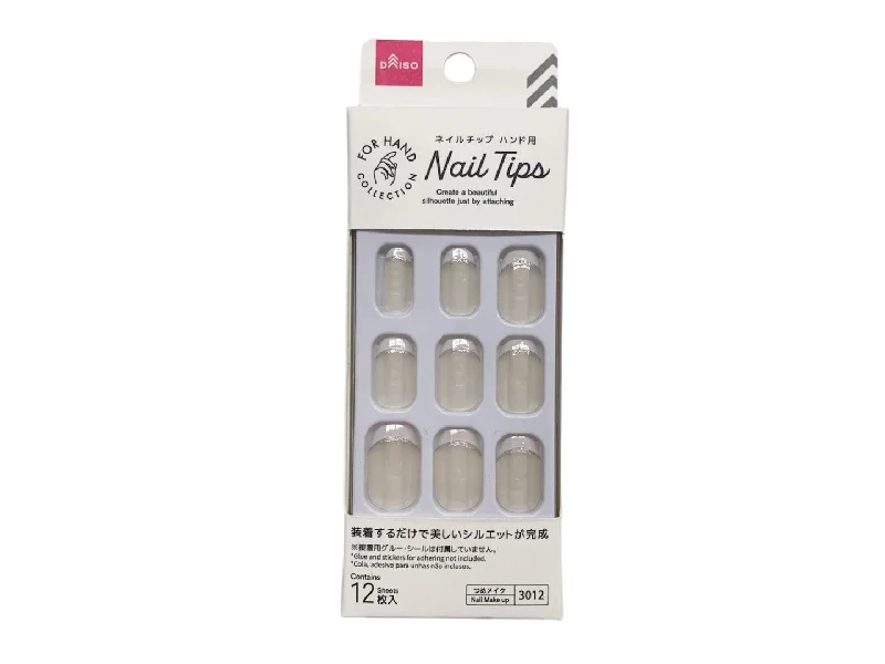 - Chinchilla cooling ice nest ceramic plateNail Tip -Hand - French Clear Beige-