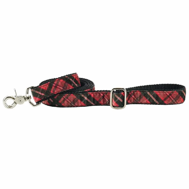  . **Dog snack bag is portable**Elite Velvet Dog Leash Classic Winter Plaid