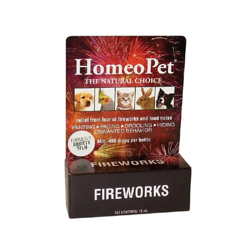 Homeopet® Fireworks Homeopathic Calming Aid for Pets 15 Ml