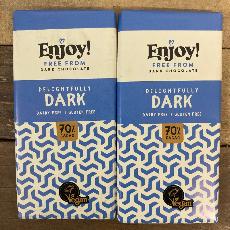 - Winter warm clothes for short-haired dogs2x Enjoy Dark 70% Chocolate Bars (2x70g)
