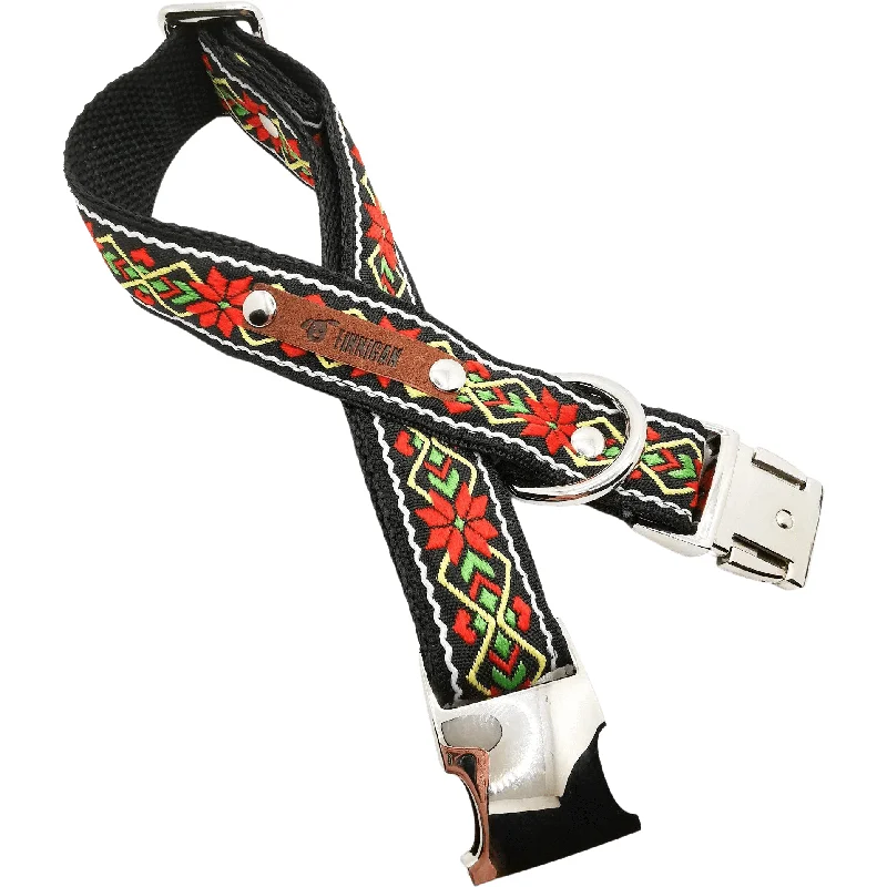 ---Red Geometric 25mm Collar