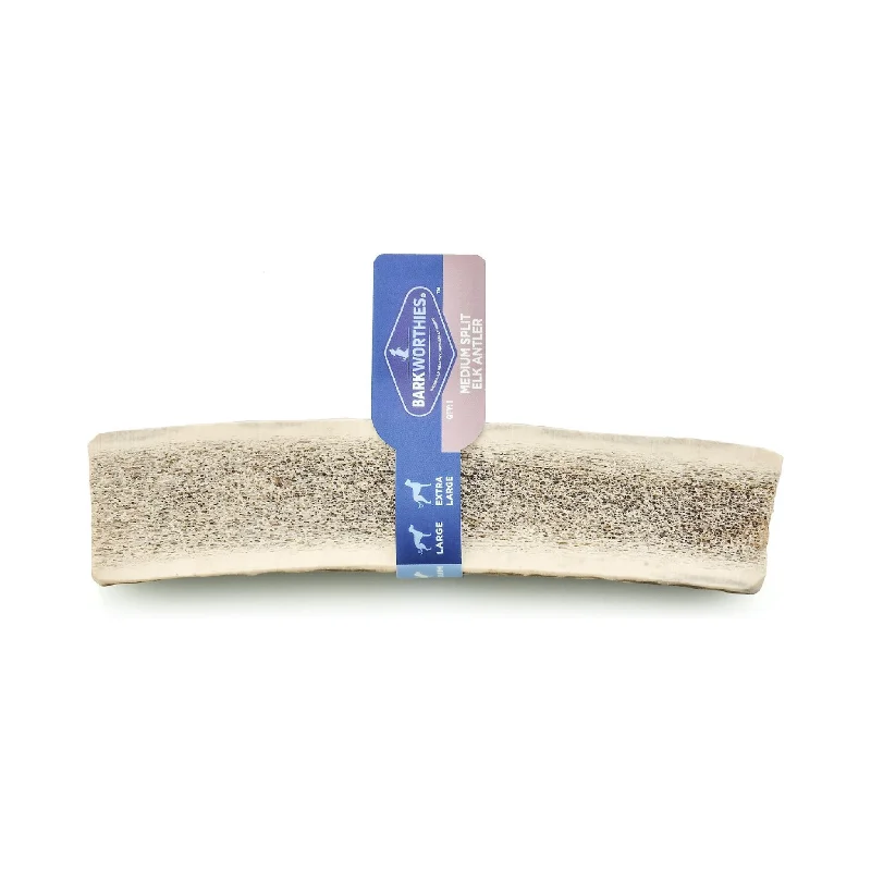  -High-fiber dog foodBarkworthies Split Elk Antler Dog Chew