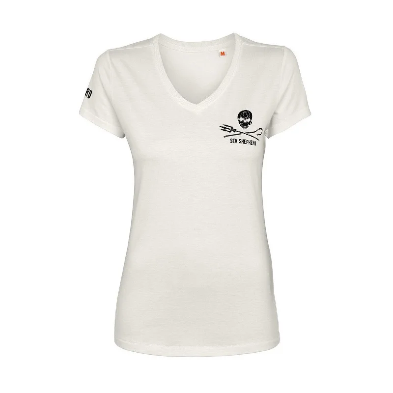 - Pet stroller can be taken on the planeCLEARANCE - Sea Shepherd Women's Jolly Roger V-Neck Tee - White - Pet stroller can be taken on the planeCLEARANCE - Sea Shepherd Women's Jolly Roger V-Neck Tee - White
