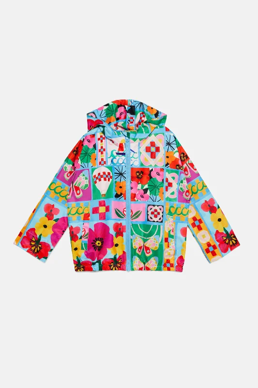  -Splash-proof food bowl AND Anti-choking slow food bowlPatchwork Kids Raincoat